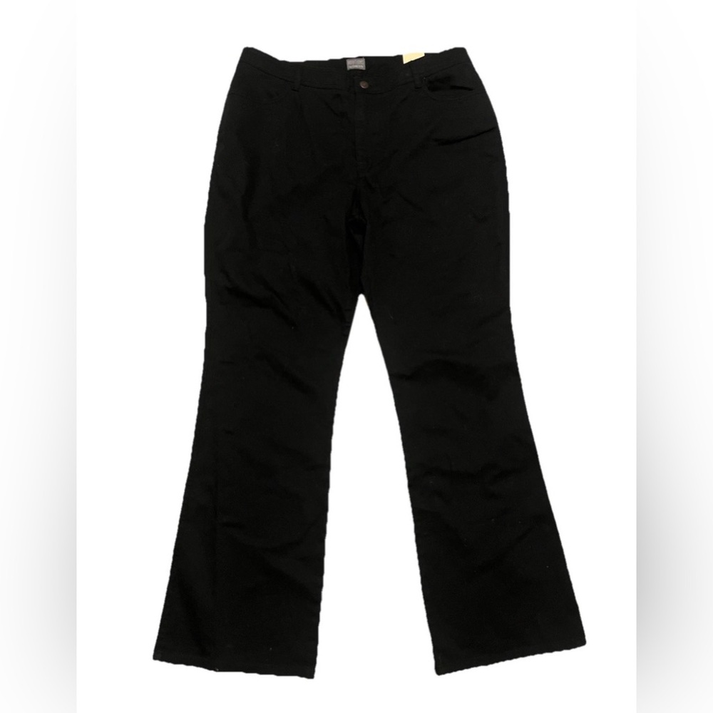 Additions By Chico’s Black Pants Flare Wide Leg High Rise Size 3 (L/XL) NWT